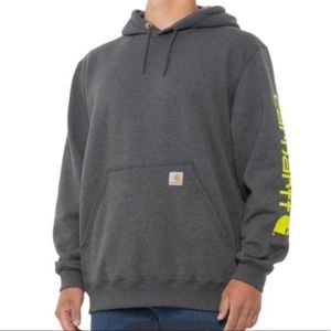 Carbon Heather Carhartt Logo Sweatshirt